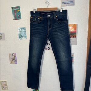 Men's Dark Blue True Religion Jeans